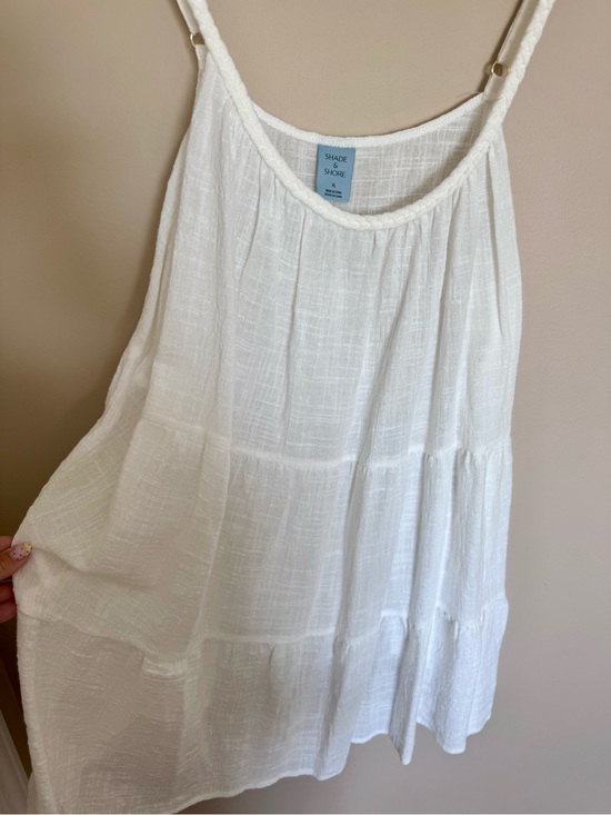 Shade & Shore Other - Shade & Shore Breezy White Tiered Swim Coverup